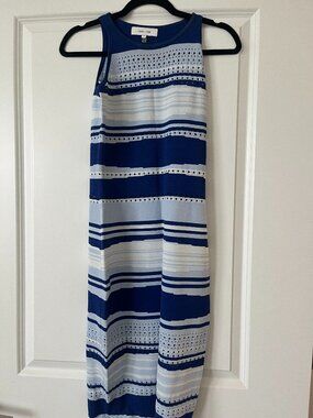 Blue Spandex Summer Dress